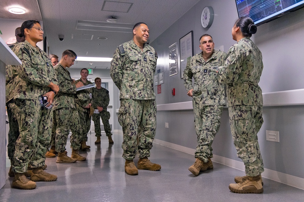 Rear Adm. Case Visits USNH Yokosuka, Engages with Sailors and Leaders