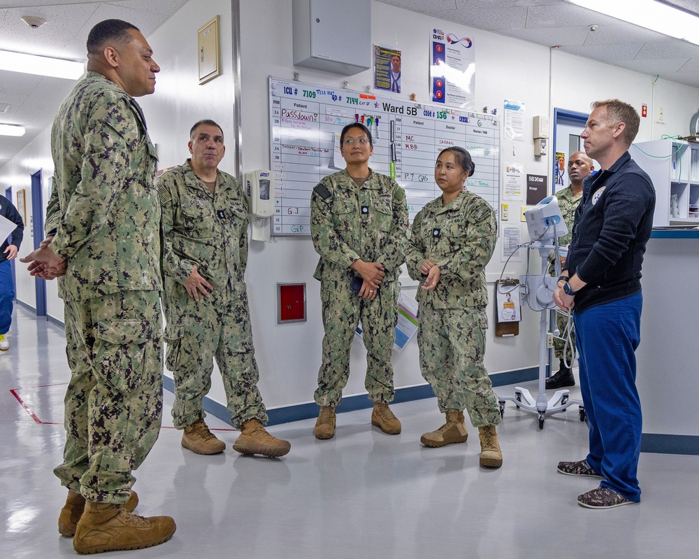 Rear Adm. Case Visits USNH Yokosuka, Engages with Sailors and Leaders