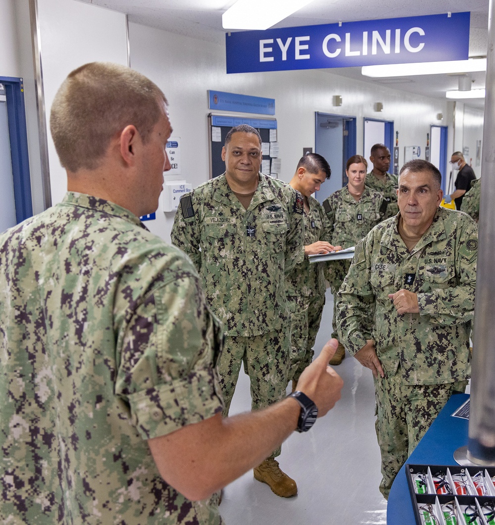 Rear Adm. Case Visits USNH Yokosuka, Engages with Sailors and Leaders