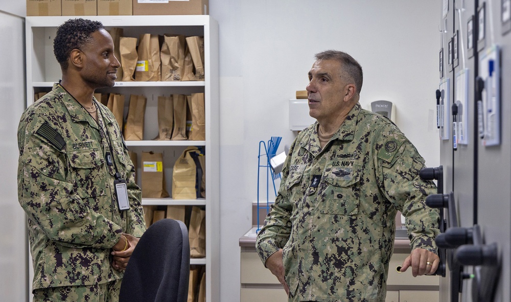 Rear Adm. Case Visits USNH Yokosuka, Engages with Sailors and Leaders