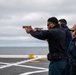 Small arms live-fire exercise at sea