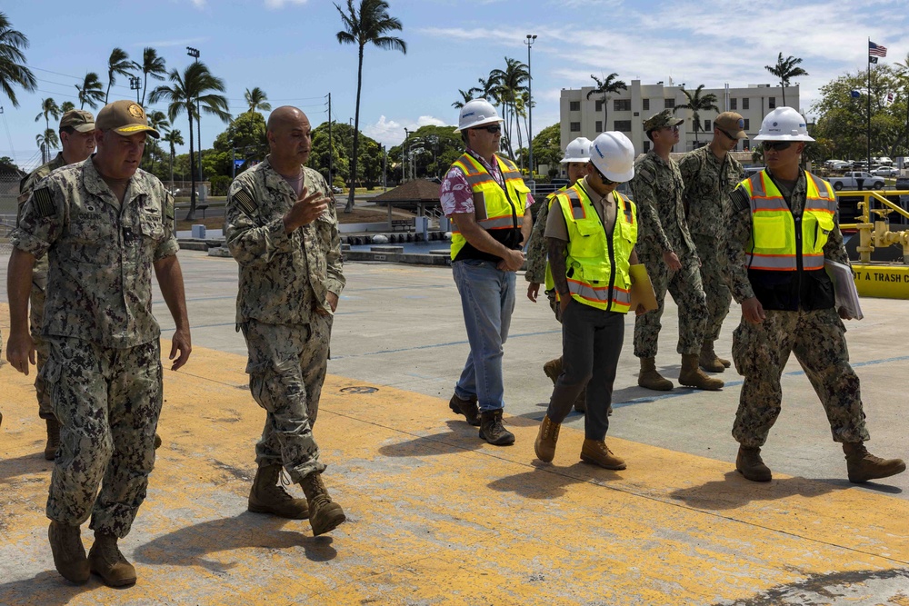 Rear Adm. Brad Collins Tours Joint Base Pearl Harbor-Hickam