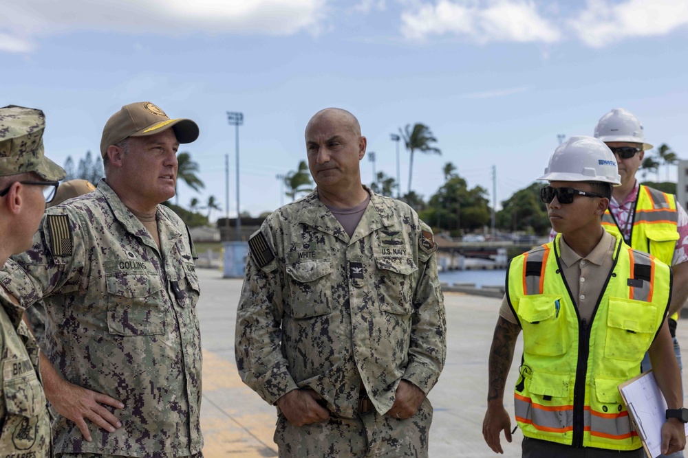 Rear Adm. Brad Collins Tours Joint Base Pearl Harbor-Hickam