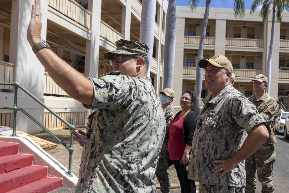 Rear Adm. Brad Collins Tours Joint Base Pearl Harbor-Hickam