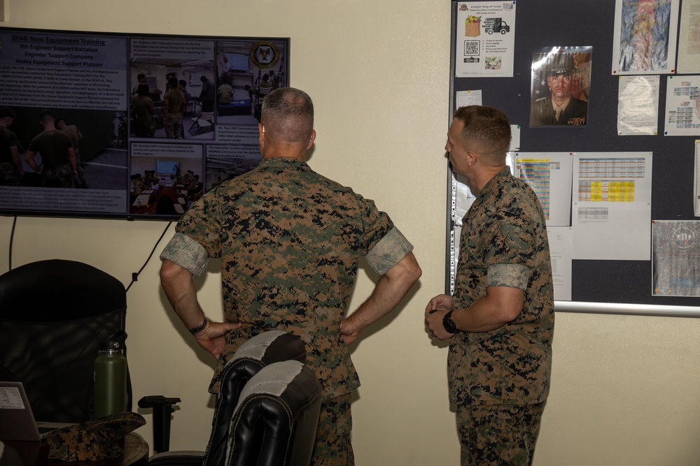 3rd MLG CG visits Engineer Support Company, 9th Engineer Support Battalion