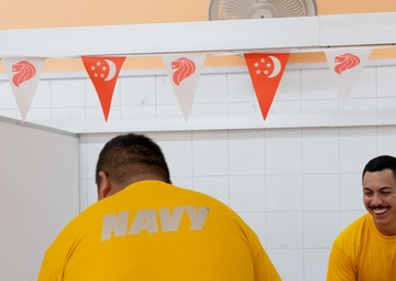 DESRON 7, CTF-73 Sailors Volunteer at Sree Narayana Mission Senior Care Center