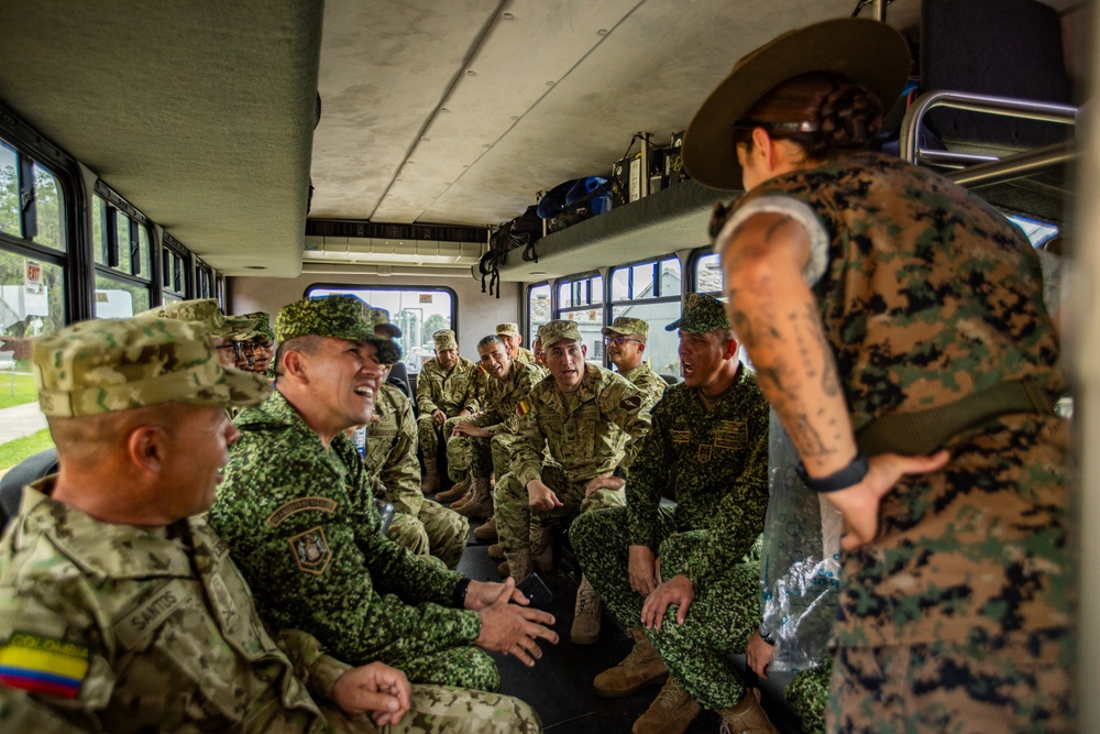 PISAJ 21 students visit Marine Recruit Depot Parris Island for hands on experience of a Marine Corps recruit