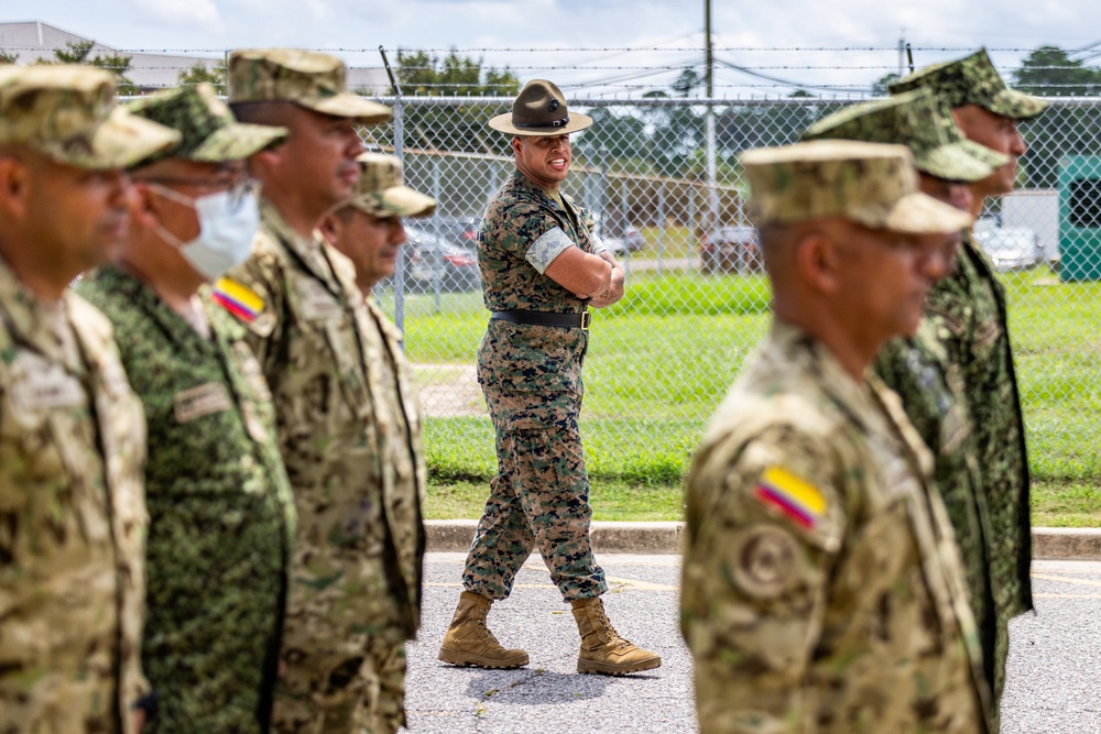 PISAJ 21 students visit Marine Recruit Depot Parris Island for hands on experience of a Marine Corps recruit