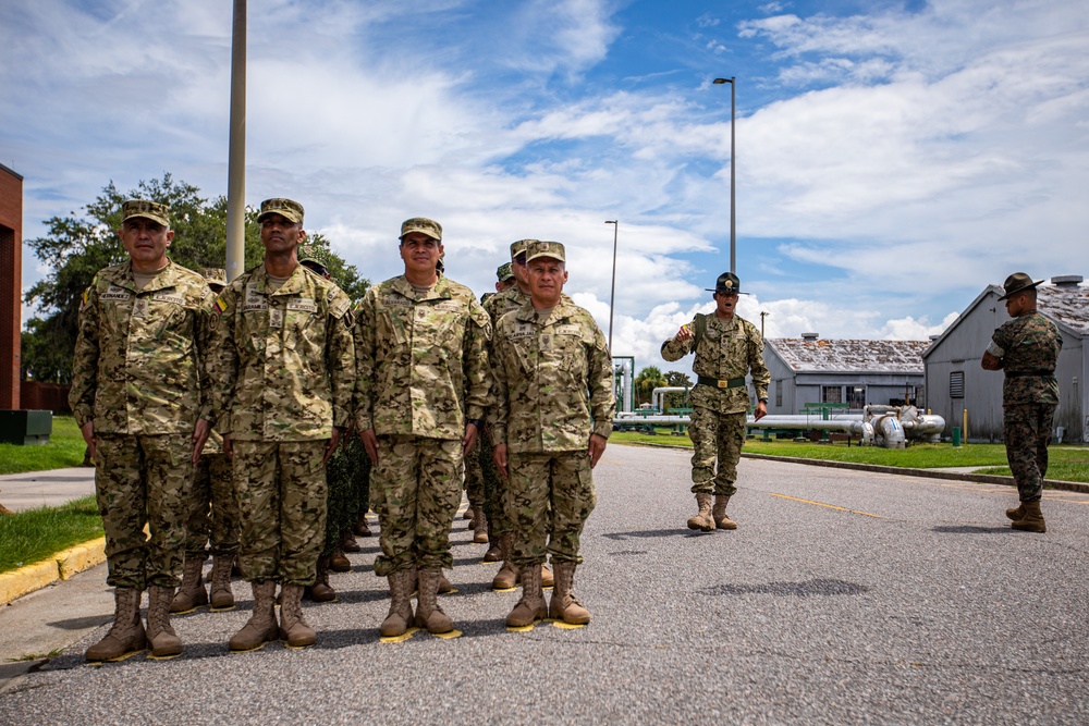 PISAJ 21 students visit Marine Recruit Depot Parris Island for hands on experience of a Marine Corps recruit