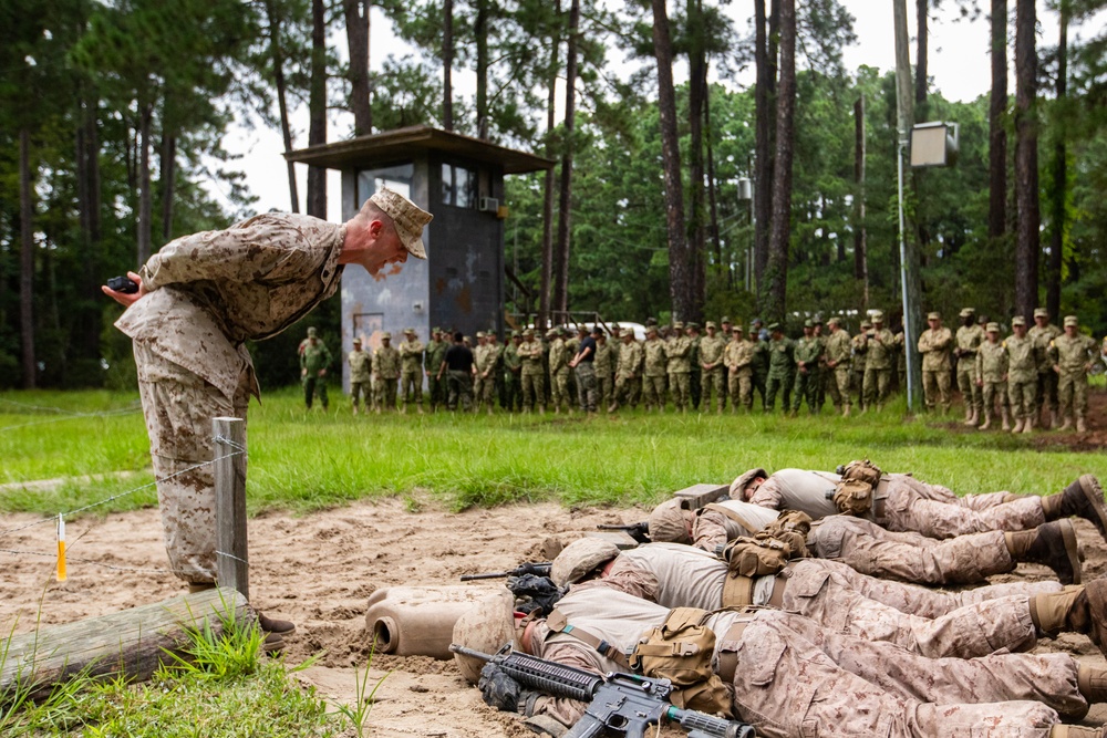 PISAJ 21 students visit Marine Recruit Depot Parris Island for hands on experience of a Marine Corps recruit