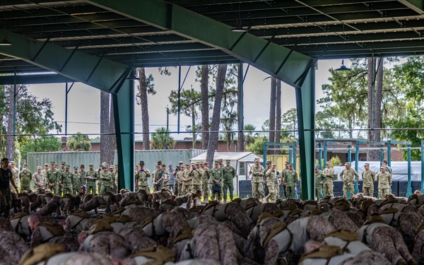 PISAJ 21 students visit Marine Recruit Depot Parris Island for hands on experience of a Marine Corps recruit