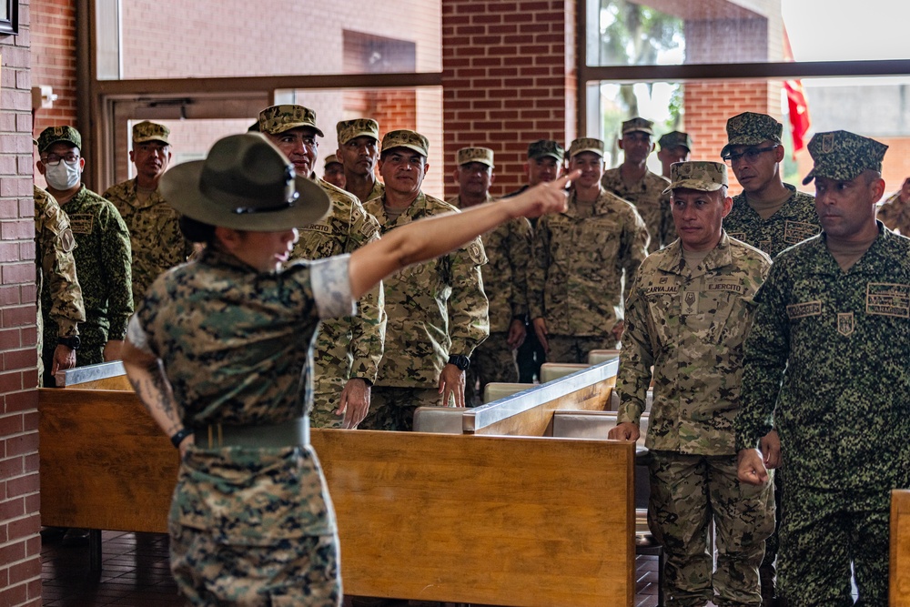 PISAJ 21 students visit Marine Recruit Depot Parris Island for hands on experience of a Marine Corps recruit