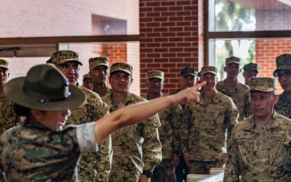 PISAJ 21 students visit Marine Recruit Depot Parris Island for hands on experience of a Marine Corps recruit