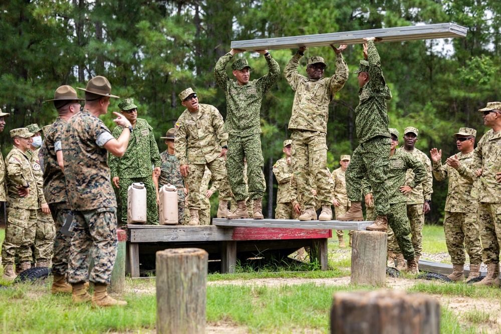PISAJ 21 students visit Marine Recruit Depot Parris Island for hands on experience of a Marine Corps recruit