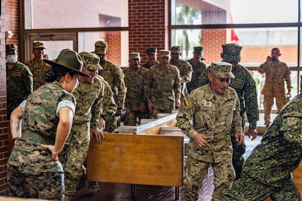 PISAJ 21 students visit Marine Recruit Depot Parris Island for hands on experience of a Marine Corps recruit