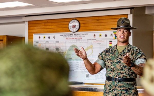 PISAJ 21 students visit Marine Recruit Depot Parris Island for hands on experience of a Marine Corps recruit