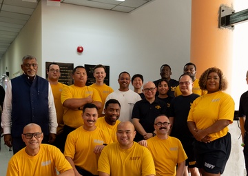 DESRON 7, CTF-73 Sailors Volunteer at Sree Narayana Mission Senior Care Center