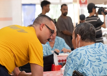DESRON 7, CTF-73 Sailors Volunteer at Sree Narayana Mission Senior Care Center