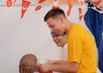 DESRON 7, CTF-73 Sailors Volunteer at Sree Narayana Mission Senior Care Center