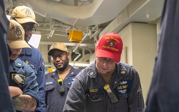 Tripoli Sailors Preform Damage Control Training