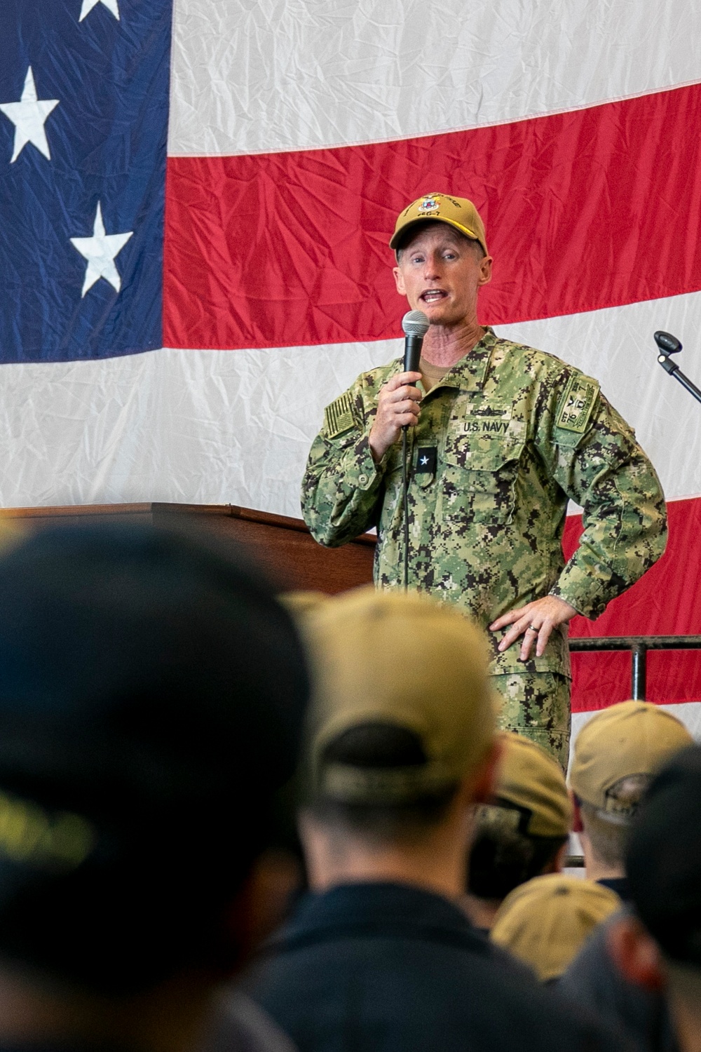 Expeditionary Strike Group Seven Commander Visits Tripoli Crew