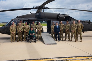 Representatives Visit soldier on Kandahar Airfield