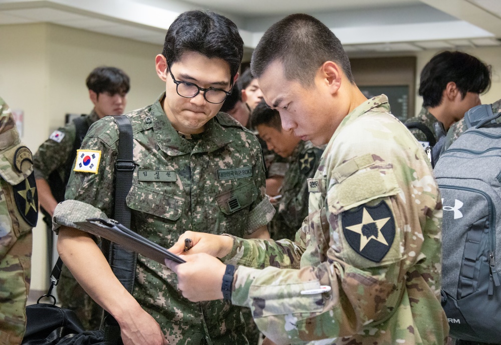 Former KATUSAs undergo mobilization exercise at Camp Humphreys