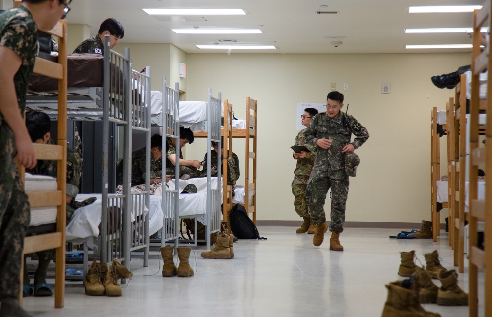 Former KATUSAs undergo mobilization exercise at Camp Humphreys