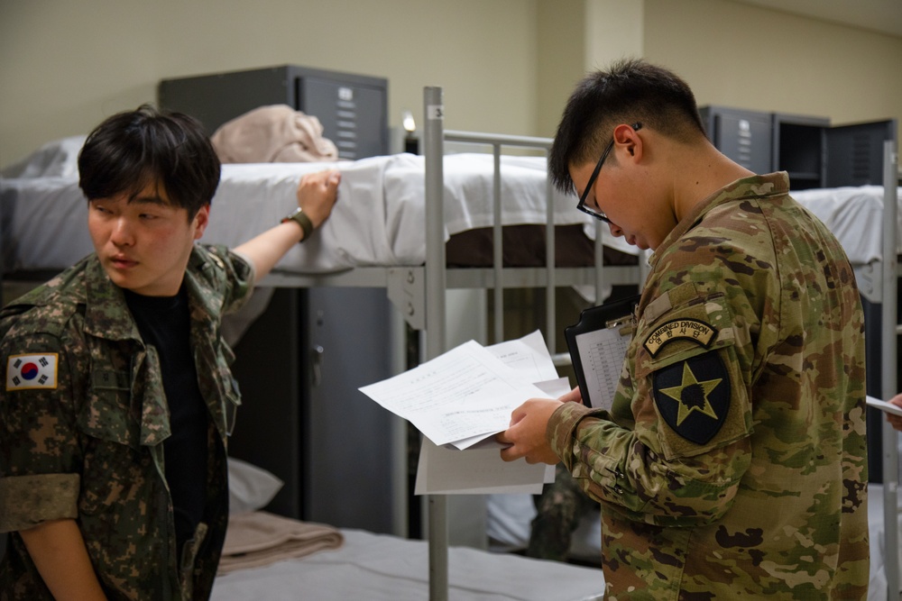 Former KATUSAs undergo mobilization exercise at Camp Humphreys