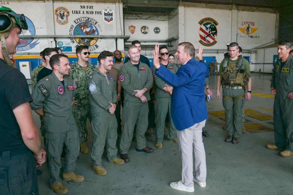 Ambassador Fertitta visits NAS Sigonella