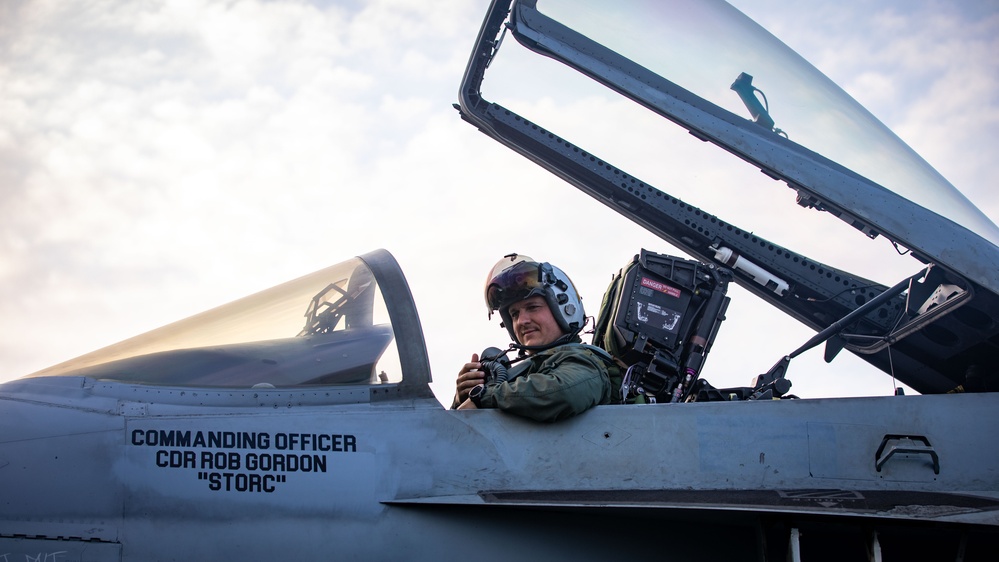 VFA-31 Pilot Conducts Preflight Checks