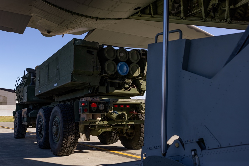 U.S. Marine with 2nd Bn., 14th Marines integrate with U.S. Air Force during Arctic Edge 25