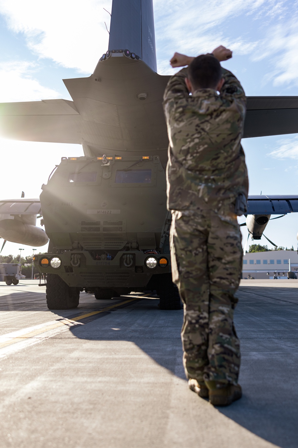 U.S. Marine with 2nd Bn., 14th Marines integrate with U.S. Air Force during Arctic Edge 25