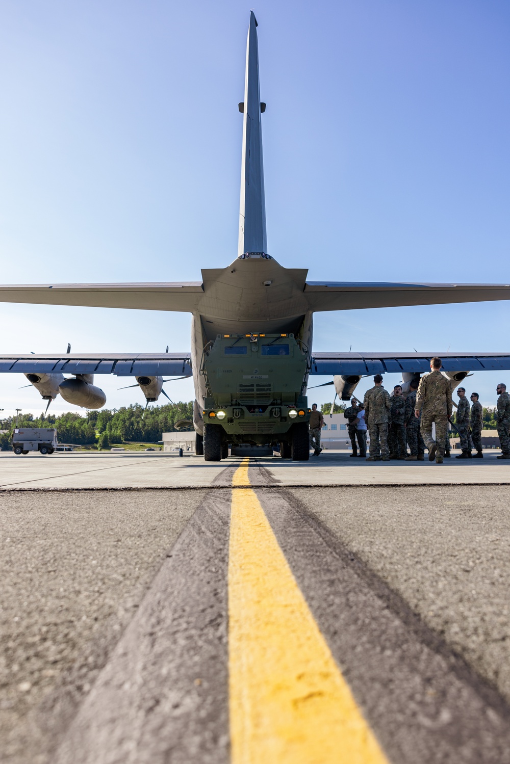 U.S. Marine with 2nd Bn., 14th Marines integrate with U.S. Air Force during Arctic Edge 25