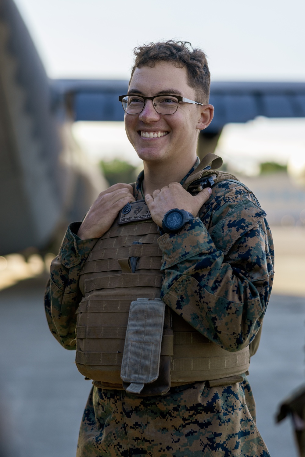 U.S. Marine with 2nd Bn., 14th Marines integrate with U.S. Air Force during Arctic Edge 25