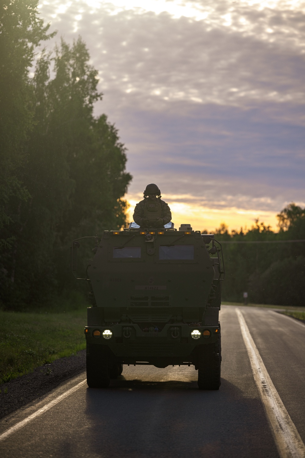 U.S. Marine with 2nd Bn., 14th Marines integrate with U.S. Air Force during Arctic Edge 25
