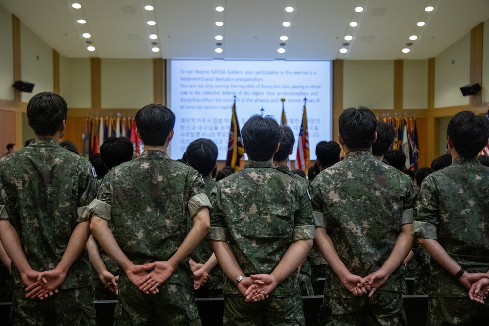 Former KATUSAs undergo mobilization exercise at Camp Humphreys