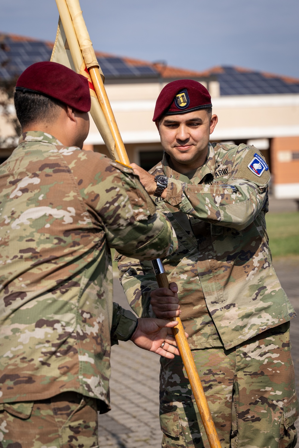 173rd Brigade Support Battalion HHC Welcomes New Commander in Ceremony