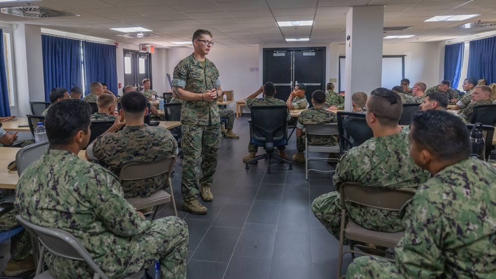 FASTEUR, MSRON 2, and MSRON 11 perform Land Navigation Exercise on Naval Station Rota