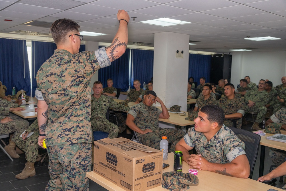 FASTEUR, MSRON 2, and MSRON 11 perform Land Navigation Exercise on Naval Station Rota