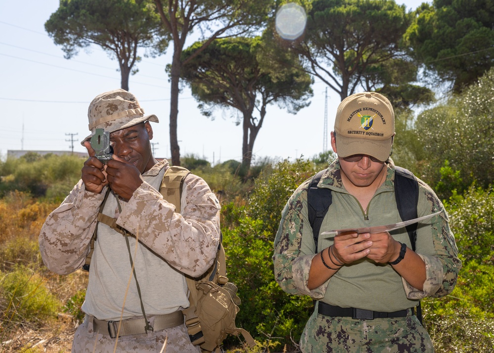 FASTEUR, MSRON 2, and MSRON 11 perform Land Navigation Exercise on Naval Station Rota