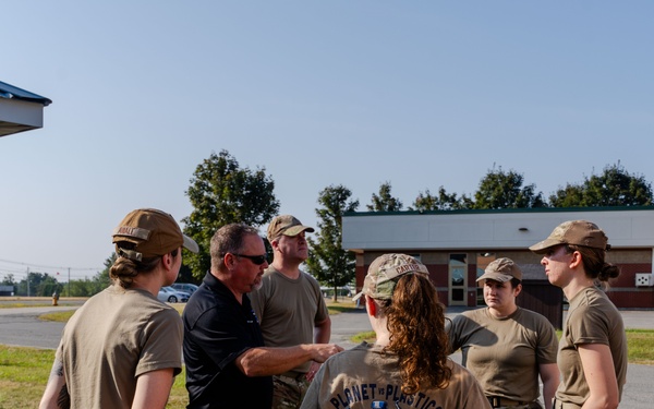 101st ARW FSS Trains on Disaster Relief Mobile Kitchen Trailer