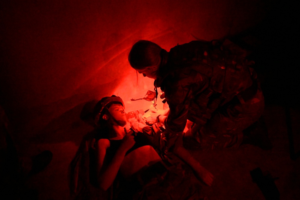 Mobility Serpent: Team Mildenhall conducts contingency medical field care training with British Army medics