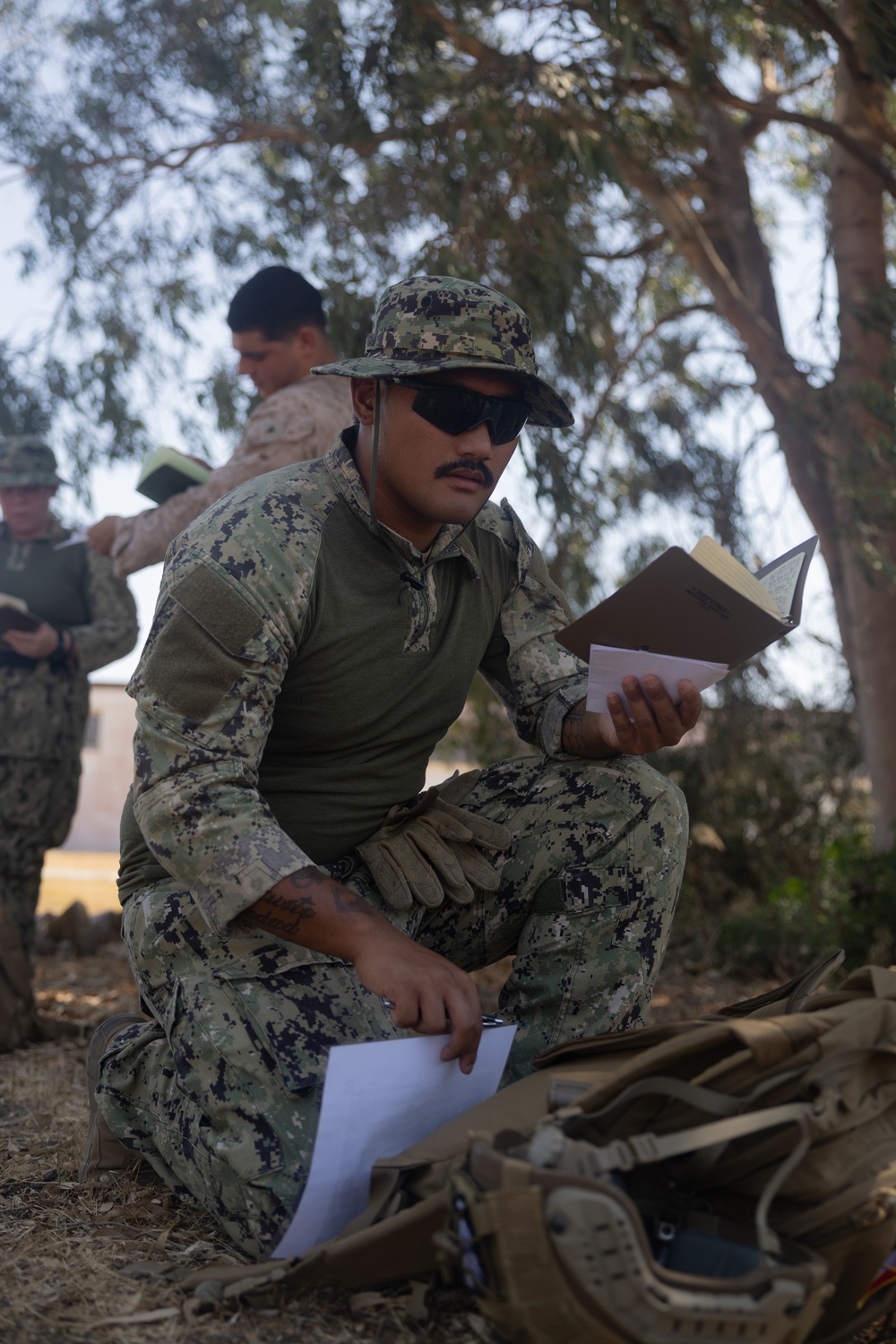 FASTEUR, MESRON 2, and MESRON 11 perform land navigation exercise on Naval Station Rota