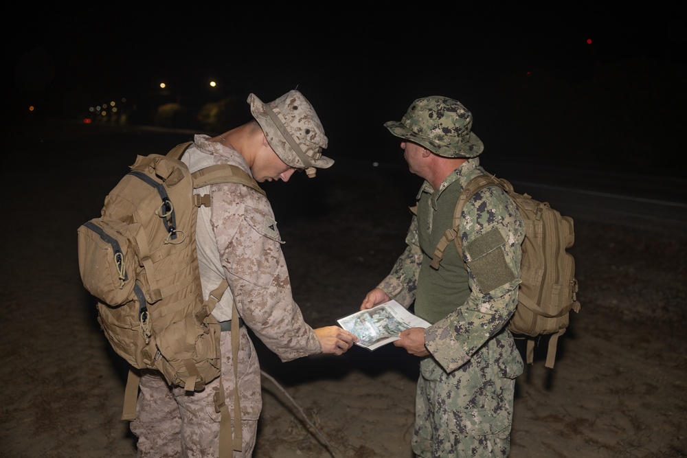 FASTEUR, MESRON 2, and MESRON 11 perform land navigation exercise on Naval Station Rota