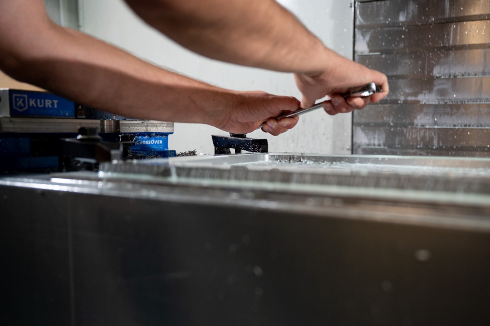 Forging the Fight: 378th EMXS fabrication flight maintains laser-focused precision
