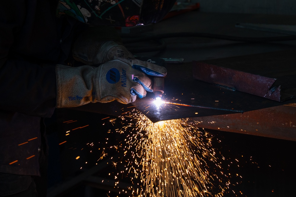 Forging the Fight: 378th EMXS fabrication flight maintains laser-focused precision