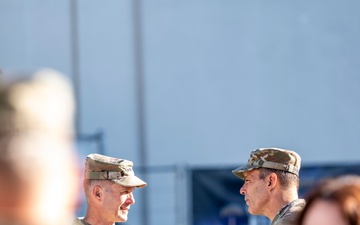 USAREUR-AF Welcomes New Leaders in Clay Kaserne Patching Ceremony