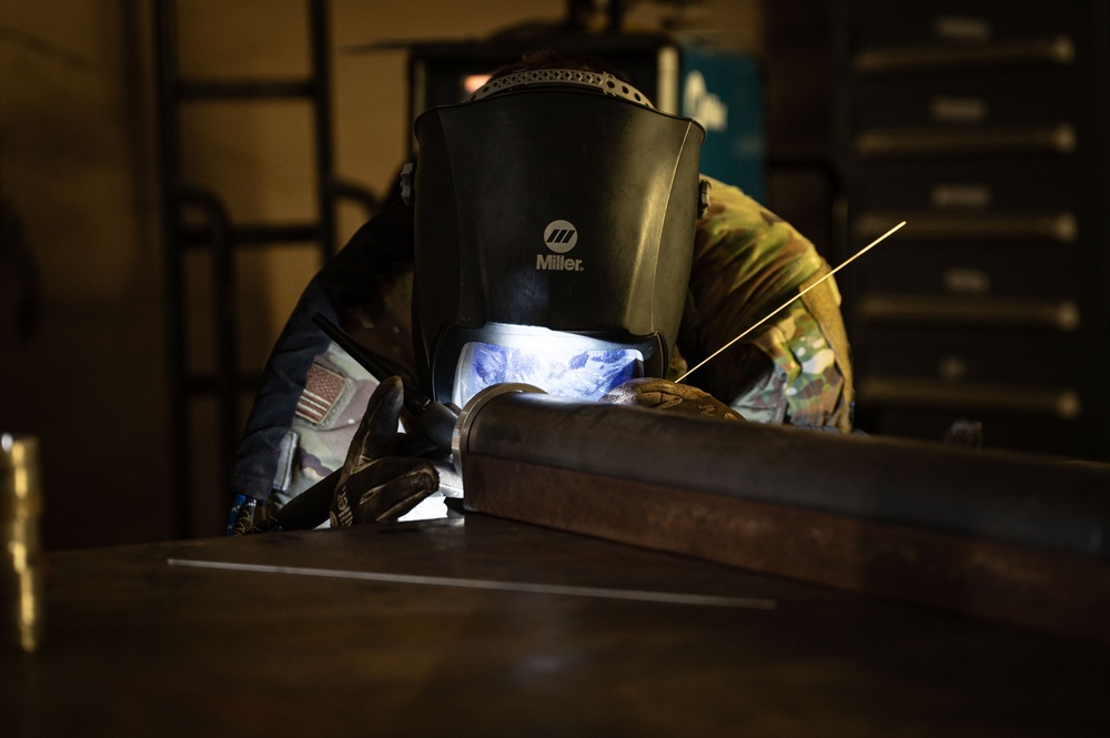 Metals Tech welds rocket storage racks