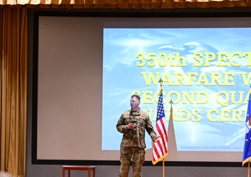 350th Spectrum Warfare Wing celebrates 2nd Quarter Award winners